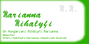 marianna mihalyfi business card