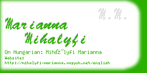 marianna mihalyfi business card